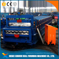 russis type double layer sheet metal steel making roofing and wall panel fabrication roll forming machine with lamination